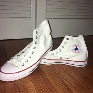 NEW White Converse High Tops
